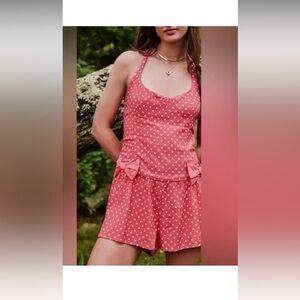 Xs free people polka dot romper